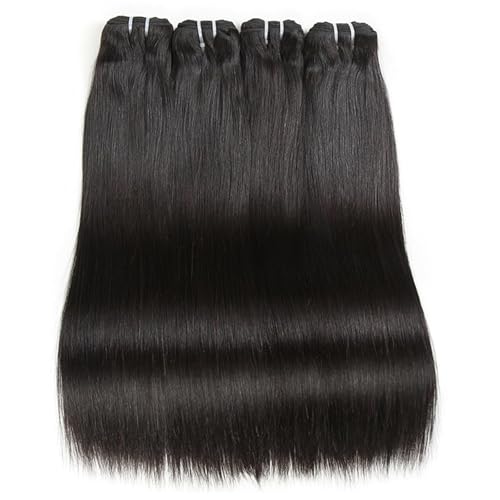 Liang Dian 8 8 10 10 Inch Natural Black Brazilian Virgin Straight Human Hair Bundles