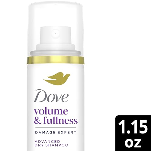 Dove Advanced Dry Shampoo, Travel-Size, Volume & Fullness, 6-Pack, Travel Essentials, 1.15 Oz Ea