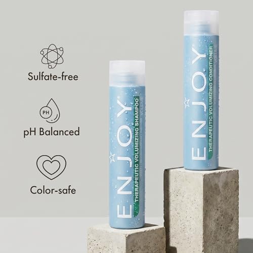 Therapeutic Volumizing Conditioner for Fine & Thinning Hair - Cooling Peppermint & Menthol, Lightweight, Color-Safe, 10.1 Fl Oz