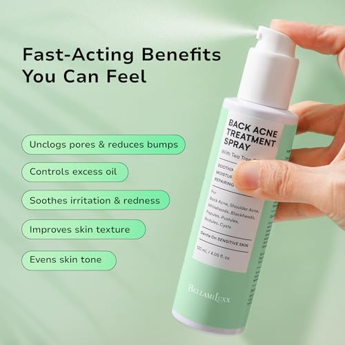 BellamiLuxx Back and Body Acne Treatment Spray: 2% Salicylic Acid &