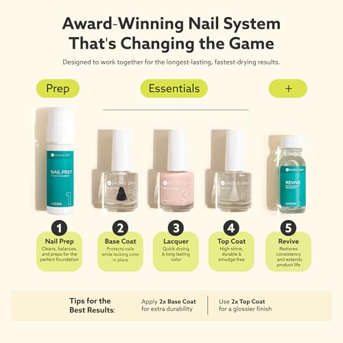 Dazzle Dry Step 3 Nail Lacquer Oh My! 0.5 fl oz Long-Lasting Nail Polish
