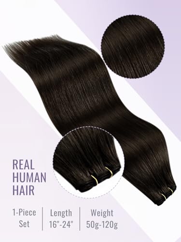 Fshine Butterfly Weft Hair Extensions 50 g 16 Inch Dark Brown - 1.1 #2