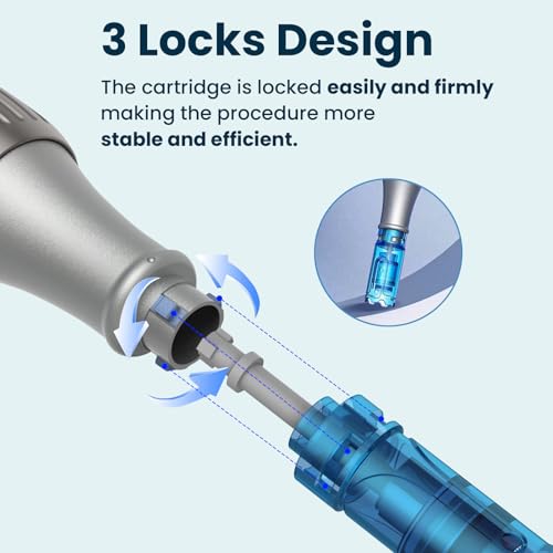 15 Pcs Microneedling Pen Cartridges for Dr Pen A11 M8S 0.25mm Home Use
