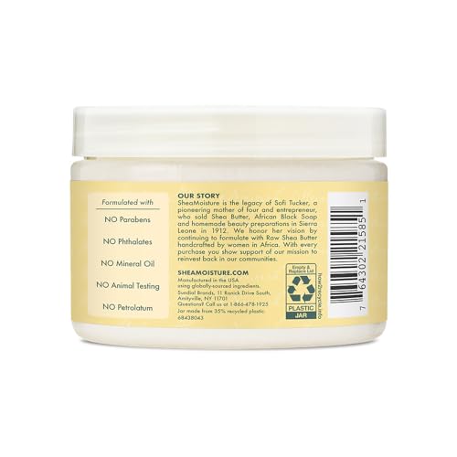 Shea Moisture Jamaican Black Castor Oil Strengthen & Restore Smoothie Cream for Unisex, 12 Ounce