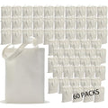 60 Pack Sublimation Canvas Tote Bags 14x16 Inch Reusable Grocery Bags for Heat Transfer DIY Crafting White