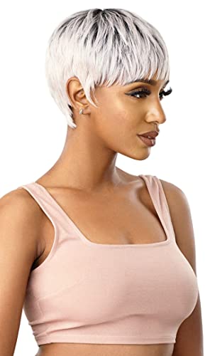 WIGPOP Outre Full Wig Nola - Off Black 1B, Heat-Resistant Synthetic Wig