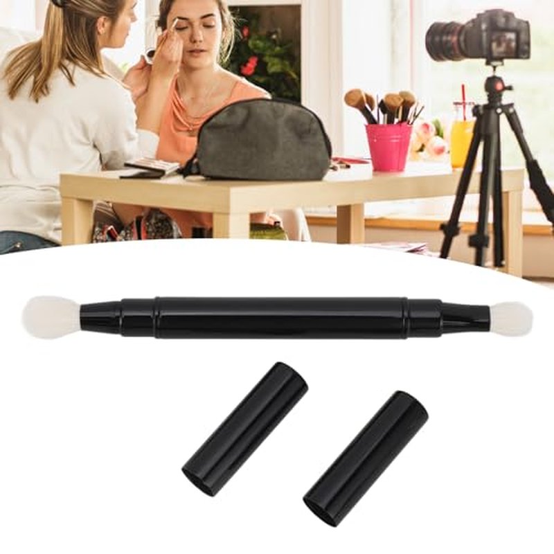 Double Ended Eye Shadow Brush Makeup with, Retractable Portable Eye Makeup Brushe for Outdoor Travel