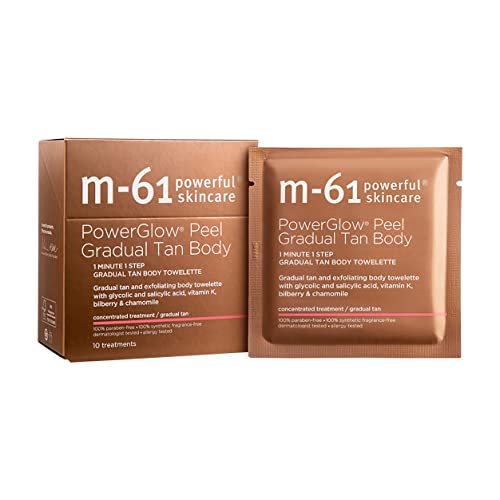 PowerGlow Peel Gradual Tan for Body - 10 Treatments for Skin Renewal