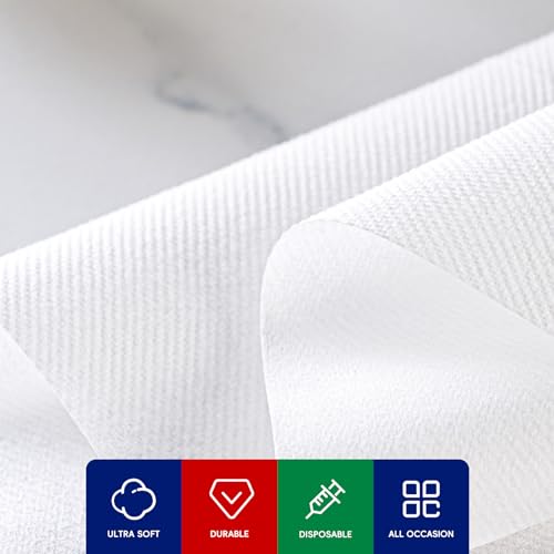 Disposable Hand Towels 1000 Pack - White Guest Napkins for Parties & Events