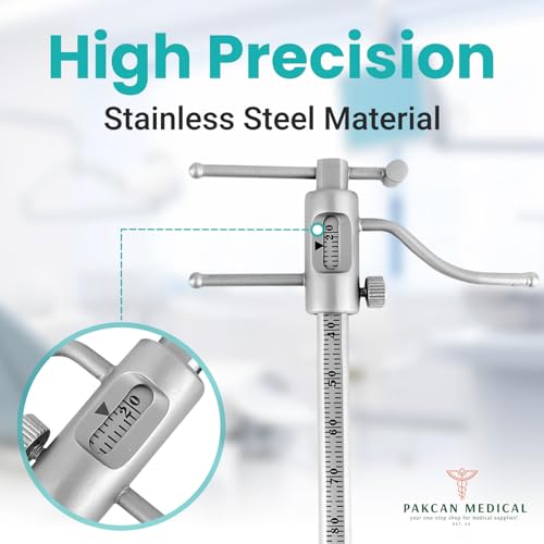 Dental Orthodontic Gauge with Adjustable Bracket Height - VDO Measurement Tool