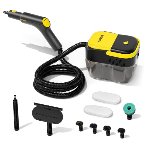 Steam Cleaner for Home Bright Yellow, 10s Heat-Up, 3.5 Bar High Pressure, No Chemicals