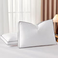 Queen Down Pillows 2 Pack - Luxury Hotel-Style Goose Feather Bedding