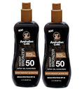SPF 50 Sunscreen Spray Gel with Bronzer and Hydrating Oils - 8 oz Pack of 2