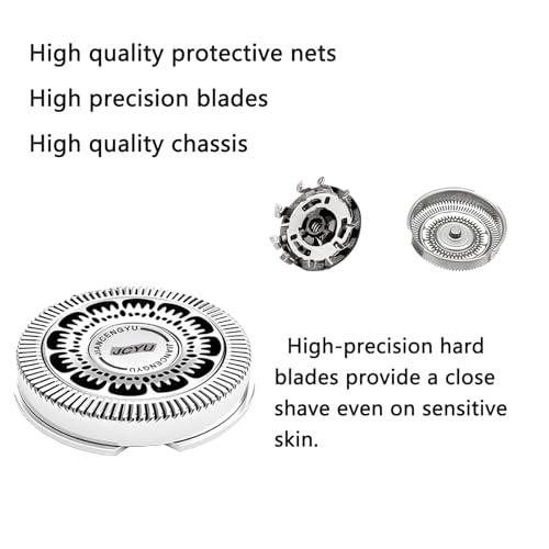 SH60 Replacement Heads Compatible with Philips Norelco Series 6000 Replacement Heads Blades for S6880/81 S6810/82 S6850/85, 6Pack