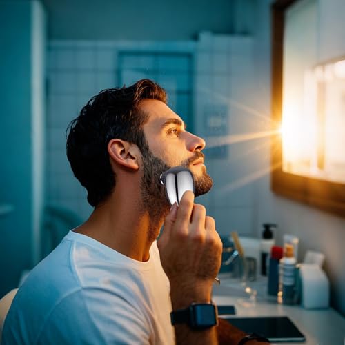 Mini Waterproof Electric Shaver for Men - Portable USB Rechargeable Trimmer