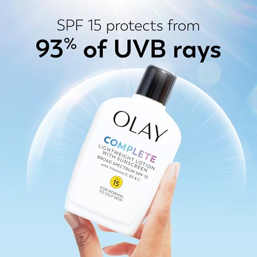 Olay Complete All Day Moisturizer SPF 15 4oz Pack of 2 - Fragrance-Free, Sensitive Skin