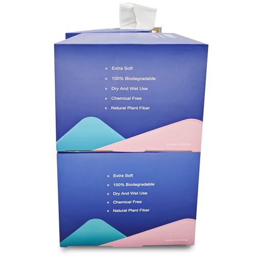 Disposable Cloths For Face 200Count Travel Cleaning Cloths Makeup Remover Wipes (4Boxes)