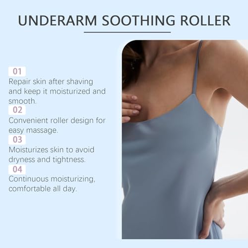 Ingrown Hair Treatment Serum, Smoothing Solution Ingrown Hair Treatment Roller, Gentle Exfoliation, for Underarms, Legs, and Chest, for Visibly Clearer, Smoother Skin (2pcs)