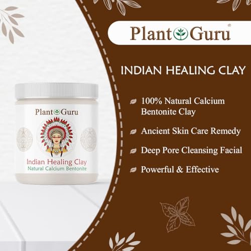 Plant Guru Calcium Bentonite Clay Powder for Skin & Body Detox - 5 lbs
