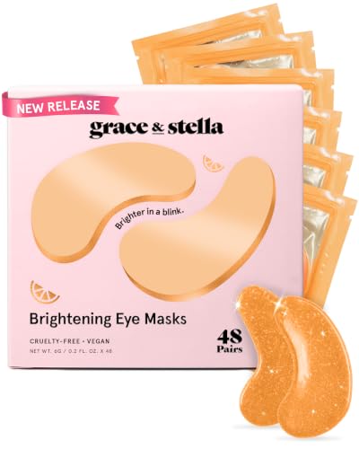 Brightening Eye Patches for Dark Circles - 48 Pairs - Vitamin C & Hyaluronic Acid