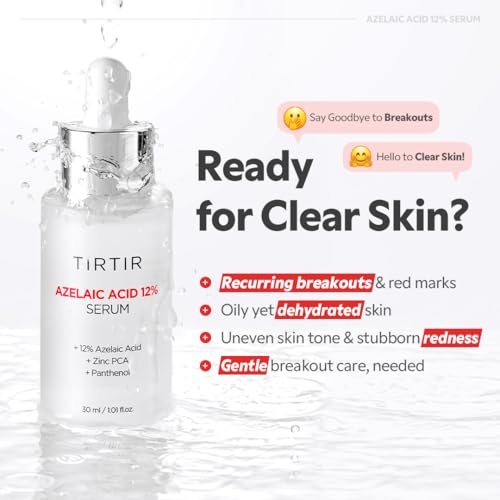 Azelaic Acid 12% Serum for Blemish-Prone Skin - Hydrating & Oil Control, 30ml (Pack of 1)