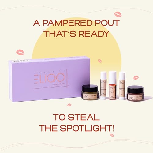 Lip Care Set ? 5-Piece Routine with Lip Mask, Scrub, Lip Oil, Tinted & Unscented Balm ? Nourishing, Oil-Based Hydration