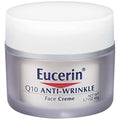 Eucerin Sensitive Skin Q10 Anti-Wrinkle Face Cream 1.7 oz Pack of 3 - Fragrance-Free, Non-Irritating