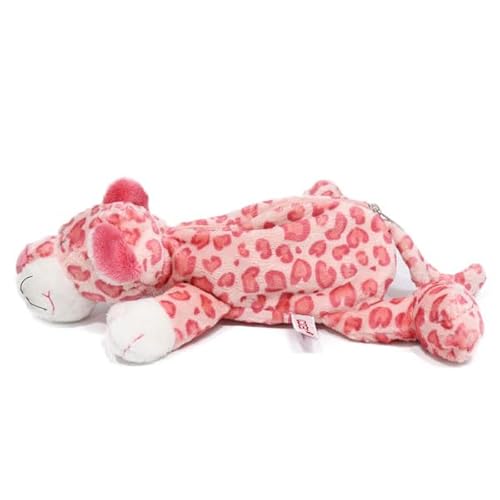 NICI Leopard Pink Cosmetic Bag, For women, Lip case, for Makeup and Essentials, Animal Figure Bag, Daily Cosmetic Bag, Travel Case
