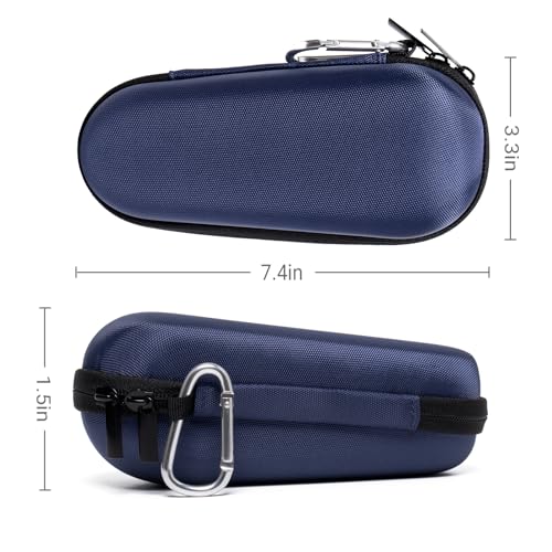 Nincha Electric Razor Case for Braun Series 3, 5, 7, 9 Shavers, Hard Shell EVA Travel Case with Charger Storage, Shaver Protective Carrying Case with Carabiner Navy Blue
