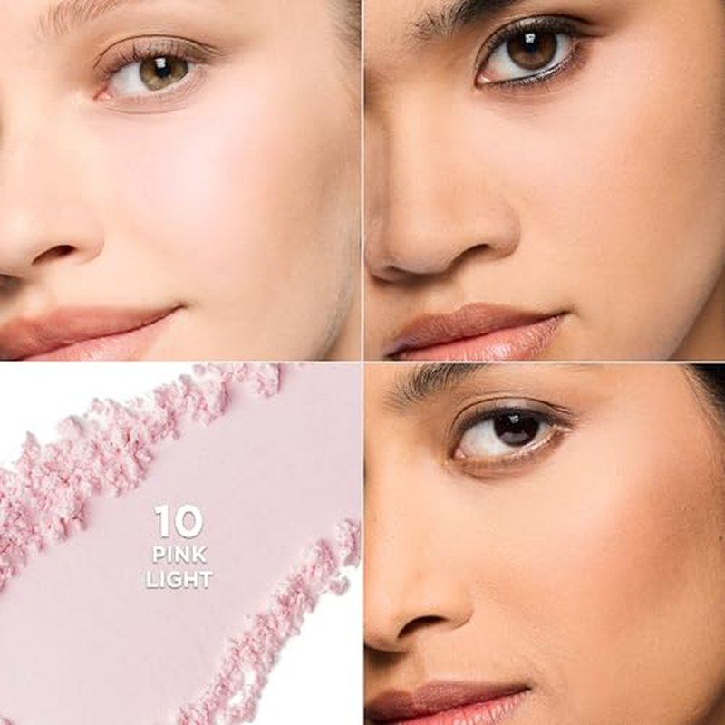 L'Oreal Paris Infallible Blur-fection Longwear Loose Setting Powder, Blurring Face Powder With Up to 24HRs of Wear, Brightening Light Pink, 1 Kit