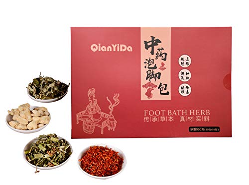 Herbal Foot Bath Soak - Wormwood Ginger Safflower Motherwort 31oz - Traditional Chinese Medicine