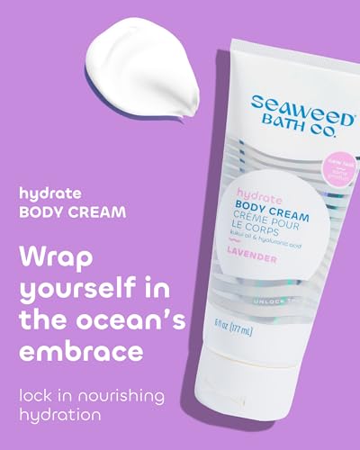 Hydrating Lavender Body Cream with Vitamin E & Shea Butter - 6 oz Pack of 2