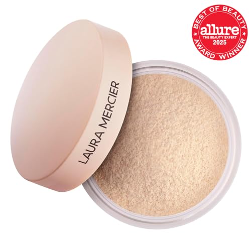 Laura Mercier Translucent Loose Talc-Free Setting Powder Ultra-Blur, 16HR Hydrating Wear, Natural Finish, Hyaluronic Acid-Infused, Normal to Dry & Mature Skin