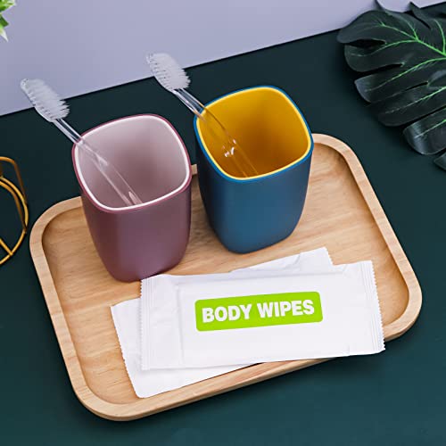 Large Travel Body Wipes - 100 Pack Individually Wrapped Adult Hygiene Wipes