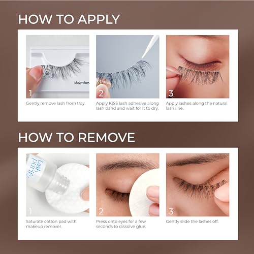 KISS Naked Drama, False Eyelashes, 'Multipack Taffeta', 14mm, Includes 4 Pairs Of Lashes, Easy to Apply, Reusable Lash Clusters