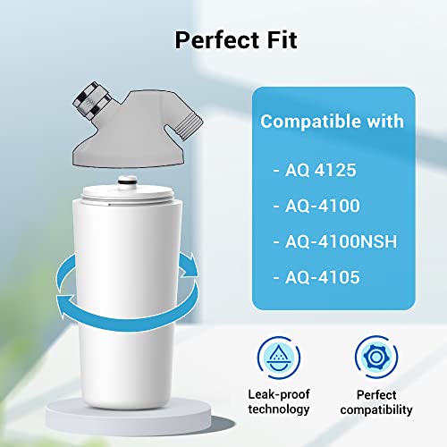 AQUA CREST 4125 Shower Filter Replacement 2 Pack for Aquasana AQ-4125 AQ-4100
