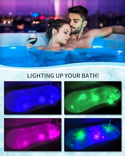 Multi-Color Light Up Bath Bombs Gift Set - Surprise Inside, 6 Pack, Natural Spa Relaxation