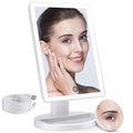 COSMIRROR Lighted Makeup Vanity Mirror with 72 LED Lights & 3 Color Modes - White