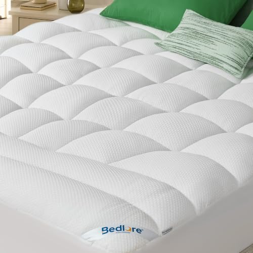 Full Size Mattress Topper - White Pillow Top Tencel™ Blend, Breathable & Plush