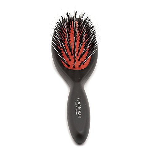 Small Boar Bristle and Nylon Hair Brush & Scalp Massager - German Beechwood