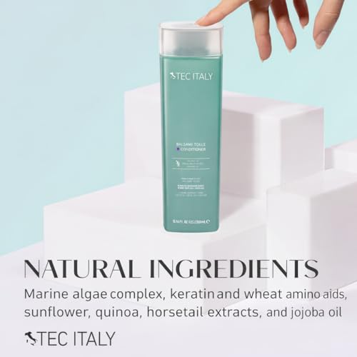 Tec Italy Balsami Totale Hydrating Conditioner for All Hair Types, Restores Moisture, Softness & Shine, Improves Detangling, 10.14 fl oz (300 ml) | Intensive hydration, Revitalizing, Enhances softness, Enhances shine