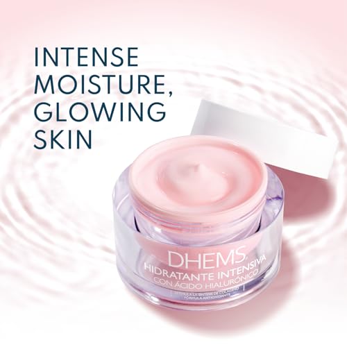 Intensive Moisturizing Cream for Face with Hyaluronic Acid, Antioxidant, Hydration & Stimulates Collagen Synthesis for All Skin Types 1.69 Ounces