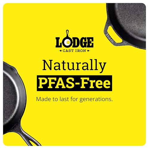 Cast Iron Combo Cooker Set - 3.2 Qt Deep Pot & 10.25 Inch Skillet Lid