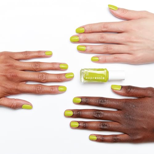 essie Expressie Nail Polish, Quick-Dry Green Nail Polish, Power Moves, Vegan, Main Character Moment, 0.33 fl oz