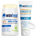 Waxhead Zinc Oxide Sunscreen Bundle ? SPF 30 Face Stick (White, 3.7 oz) + SPF 35 Body Cream (4 oz) | 25% Non-Nano Zinc | Mineral, Reef-Friendly, Water-Resistant | Kids, Sensitive Skin, Sport & Tattoos