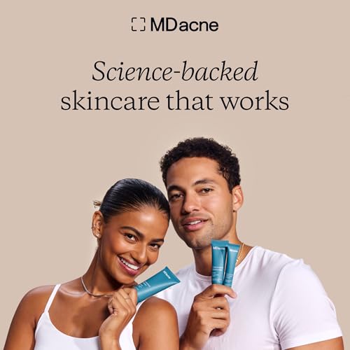 MDacne 2.5% Benzoyl Peroxide Acne Treatment Cream with Antioxidants & Hydrating Ingredients