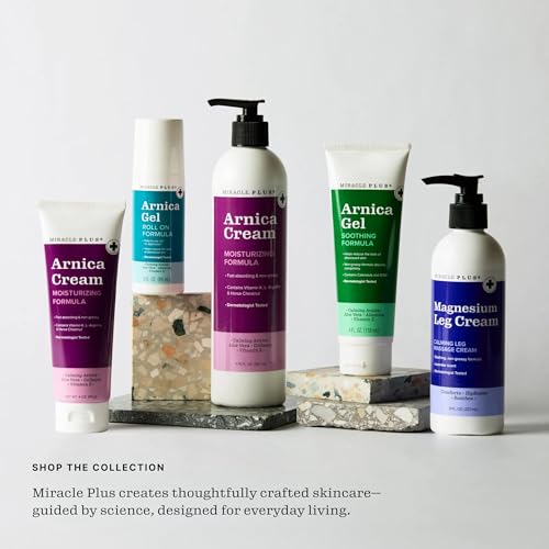 Miracle Plus Arnica Bruise Roll-On Gel 3oz - 2 Pack, Natural Skin Relief