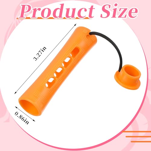 Tigeen 120 Pcs Perm Rods Set 0.87 Inch Orange Hair Curlers for Long & Short Hair