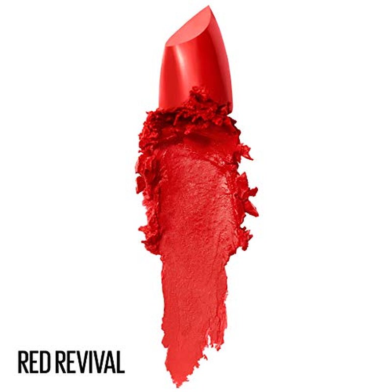 (3 Pack) Maybelline New York Colorsensational Lipcolor, Red Revival #645, 0.15 Ounce