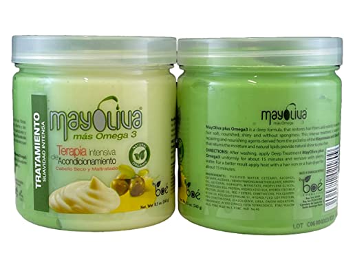 4-in-1 Hair Repair Set with Olive Oil & Protein - Shampoo, Leave-In, Treatment & Shine Drops